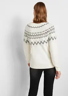 Hochgeschlossener Norweger-Pullover, bonprix