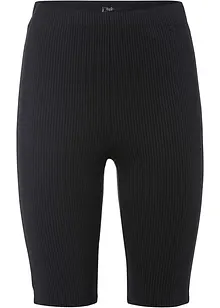 High-Waist-Radler aus Rippjersey, bonprix