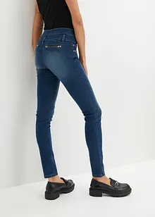 High Waist Skinny-Jeans mit langer Knopfleiste, bonprix