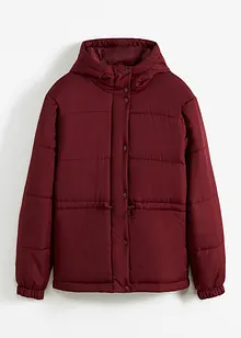 Verkürzte Steppjacke mit Kapuze und Taillenregulierung, bonprix