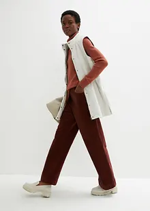 Weite Stretch-Cordhose, High-Waist, bonprix
