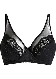 Minimizer BH mit Bügel mit Glitzermesh, bonprix