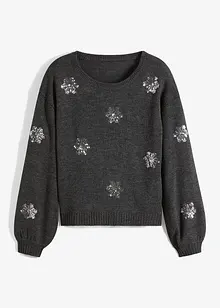 Pullover mit Pailletten, bonprix