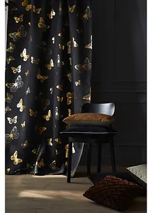 Verdunkelungsvorhang mit Glanz Druck und Schmetterlingen (1er Pack), bonprix
