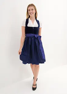 Dirndl mit Samt in Midilänge (2-tlg.Set), bonprix