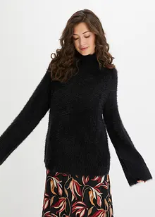 Federgarn-Pullover mit weiten Ärmeln, Boxy-Fit, bpc bonprix collection