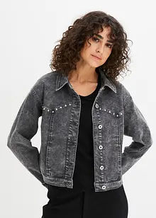 Jeansjacke mit Nieten, bonprix