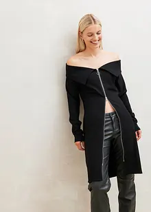 Rippkleid mit Reißverschluss, bonprix