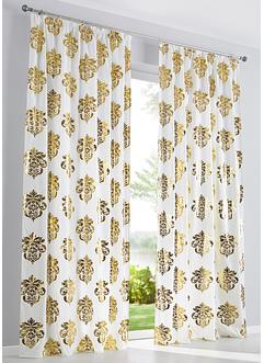 vorhang creme gold