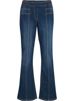 Stretch-Jeans mit formgebenden Nähten und Bequembund, Flared, bpc bonprix collection
