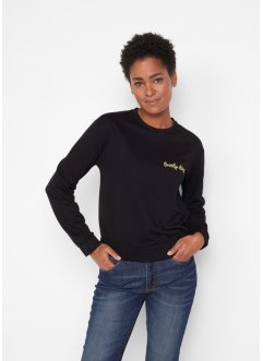Sweatshirt mit elastischem Saum, bpc bonprix collection