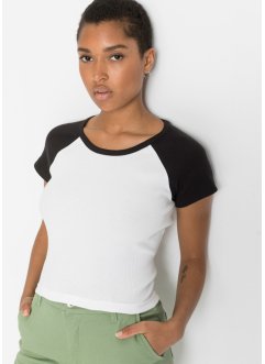 Cropped Shirt aus Bio-Baumwolle Cradle to Cradle Certified® Silber, RAINBOW