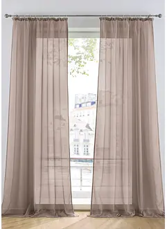 Gardine aus leichtem Voile (1er Pack), bonprix