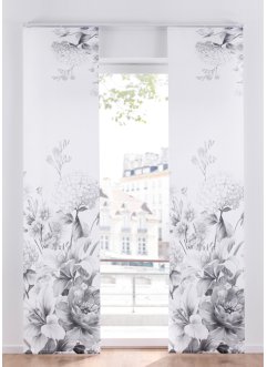 Blendschutz Schiebegardine mit Blumen Motiv (1er Pack), bpc living bonprix collection