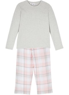 Mädchen Pyjama mit Flanellhose (2-tlg. Set), bpc bonprix collection