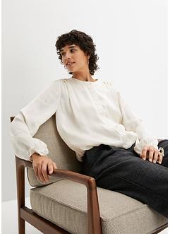 Verkürzte Satin-Bluse, RAINBOW