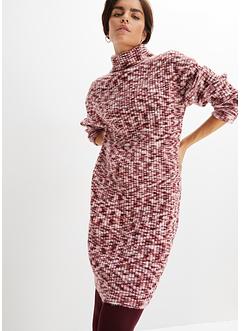 Strickkleid mit Rollkragen aus recyceltem Polyester, bpc bonprix collection