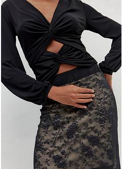 Shirt mit Cut-Out und Twist-Detail, RAINBOW