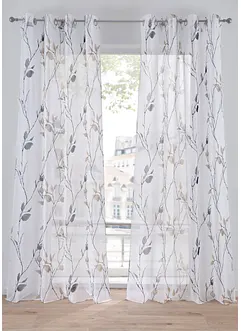 Gardine aus leichtem Voile (1er Pack), bonprix