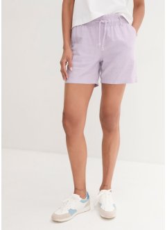 Leinen-Paperbag-Shorts, bonprix