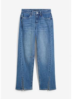 Wide Jeans Mid Waist, Slit