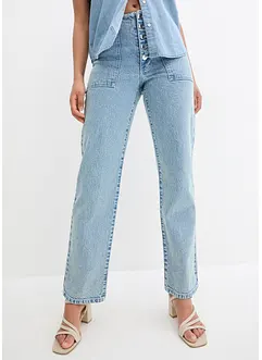 Straight Jeans Mid Waist, Stretch, bonprix