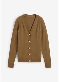 Cashmerestrickjacke mit Good Cashmere Standard®-Anteil