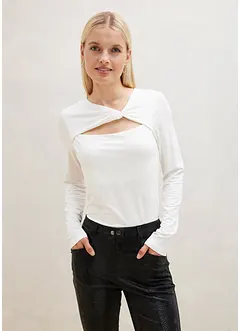 Langarmshirt mit Cut-Out, bonprix