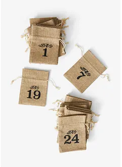 Adventskalender mit 24 Säckchen, bonprix