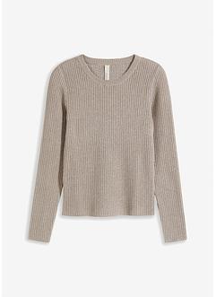 Gerippter Pullover