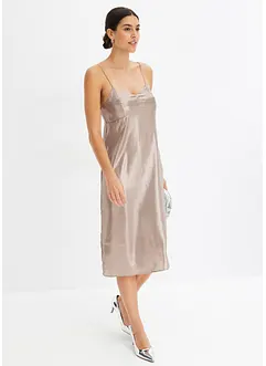 Trägerkleid aus feinem Satin, bonprix