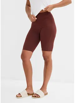 High-Waist-Radler aus Rippjersey, bonprix