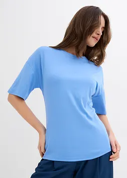 Футболка Bonprix mit Reißverschluss-Детали из вискозы-Микс