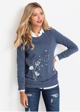 ONLY sweatshirt DAMEN Pullovers & Sweatshirts Sweatshirt Pailletten Rabatt 57 % Schwarz M 