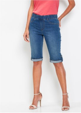 DAMEN Jeans Print Camaïeu Shorts jeans Rabatt 95 % Blau 36 