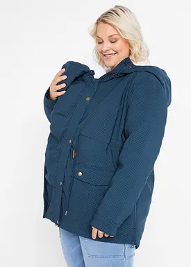 3 in 1 Umstandsparka und Tragejacke navy