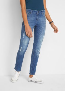 DAMEN Jeans Boyfriend jeans Elastisch Mo jeans Boyfriend jeans Blau 38 Rabatt 77 % 