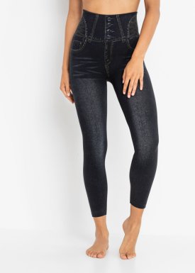 Hose Farbe Antrazit-Grau Leggings Jeans Optik.Treggings Freizeithose-Hose 