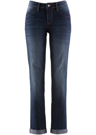 Komfort-Stretch-Jeans, Straight in blau von vorne - John Baner JEANSWEAR