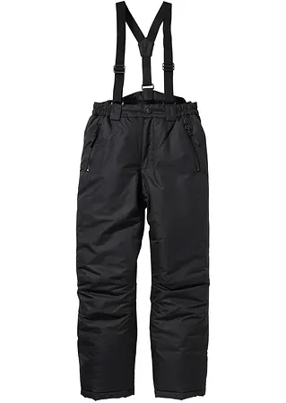 Kinder Schnee- und Skihose in schwarz von vorne - bpc bonprix collection