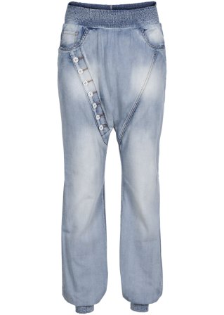 Baggy Jeans in blau von vorne - RAINBOW