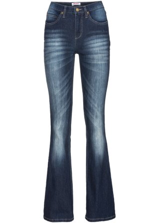 Komfort-Stretch-Jeans, Bootcut in blau von vorne - John Baner JEANSWEAR