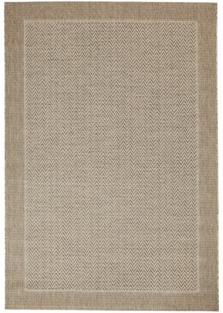 In- und Outdoor Teppich mit Bordüre in beige - bpc living bonprix collection