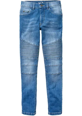 Jungen Stretch-Jeans, Skinny Fit in blau von vorne - bonprix