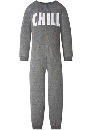 Jungen Overall in grau von vorne - bpc bonprix collection