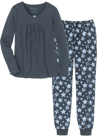 Pyjama in blau von vorne - bpc selection