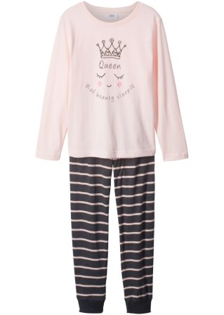 Pyjama (2-tlg.) in rosa von vorne - bpc bonprix collection