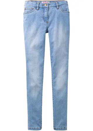 Skinny-Stretch-Jeans in blau von vorne - John Baner JEANSWEAR