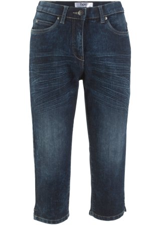 Straight Jeans, Mid Waist, Stretch  in blau von vorne - bpc bonprix collection