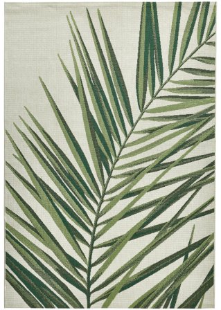 In- und Outdoor Teppich mit großem Palmmotiv in grün - bpc living bonprix collection